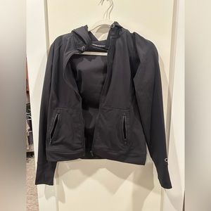 Black Calvin Klein athletic jacket